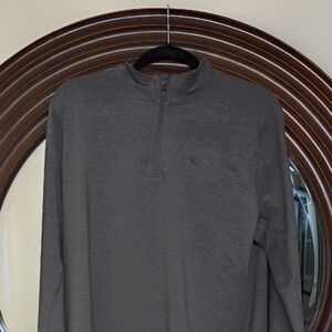 Oakley Quarter Zip Athletic Pullover Grey NWOT Medium